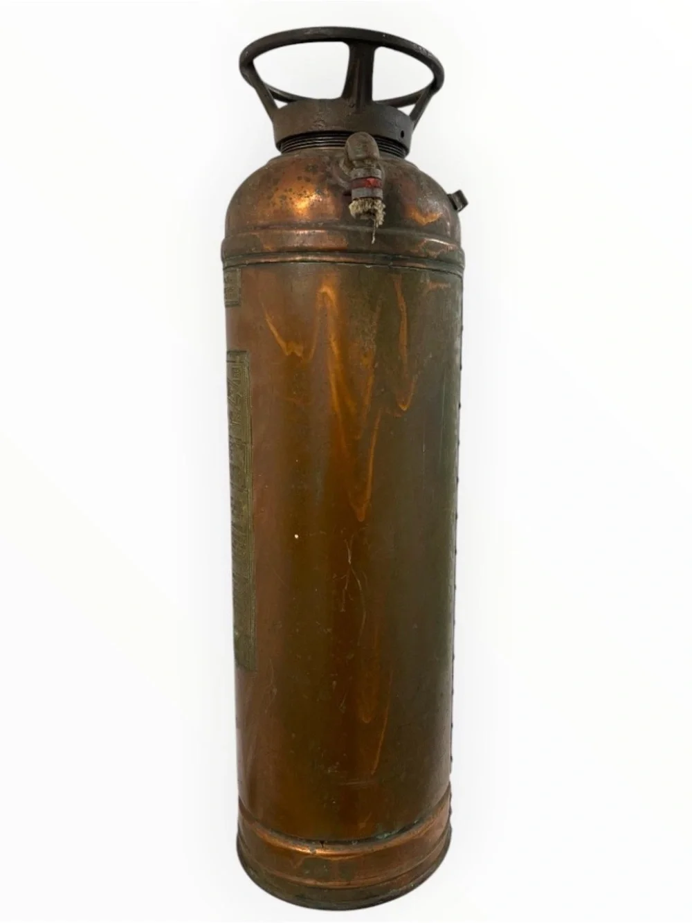 Vintage General Detroit Floafome 833 Copper Brass Fire Extinguisher 23” - Decor